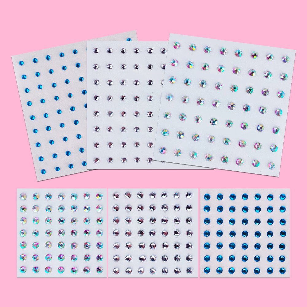 OEMProfessional Diamond Sticker Rhinestone Decorative Colorful 5D Tattoo Jewels Festival Body Eye Chest Crystal Face Gem Sticker