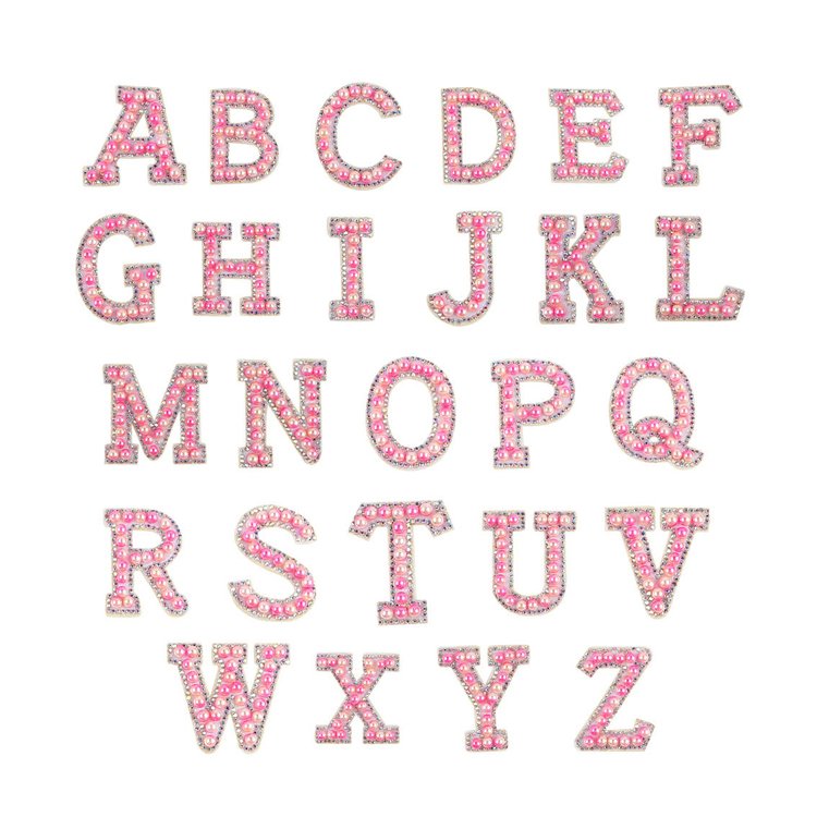 Love English letter cloth stickers rhinestone letters patch with clothing accessories