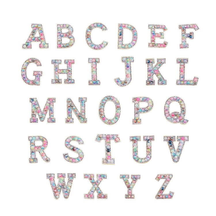 Love English letter cloth stickers rhinestone letters patch with clothing accessories