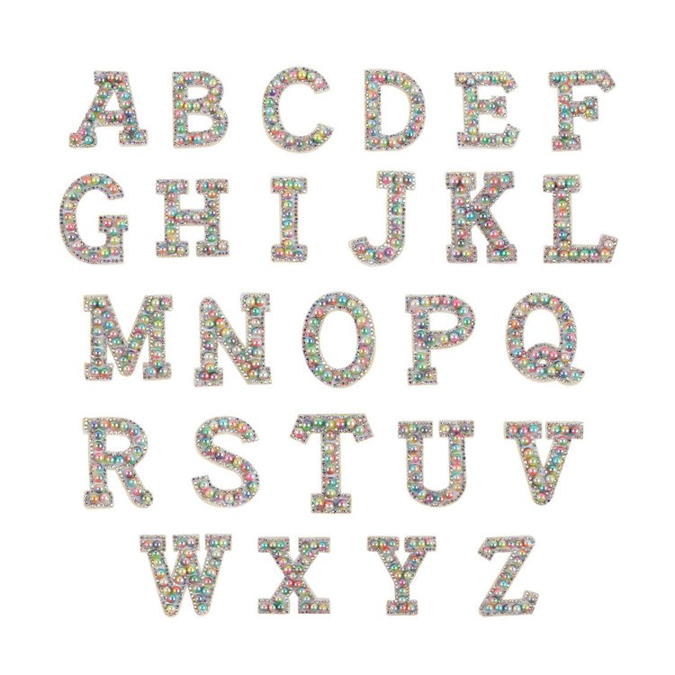 Love English letter cloth stickers rhinestone letters patch with clothing accessories