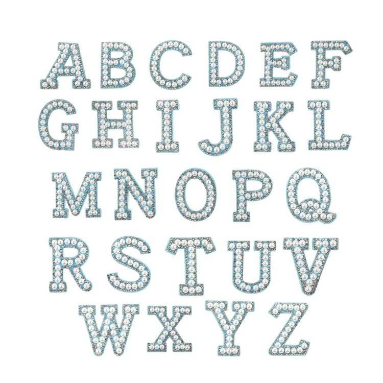 Love English letter cloth stickers rhinestone letters patch with clothing accessories