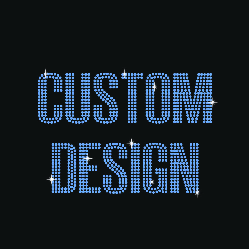 Wholesale Custom Bling Rhinestud Nailhead Crystal Diamond Heat Transfer Rhinestone