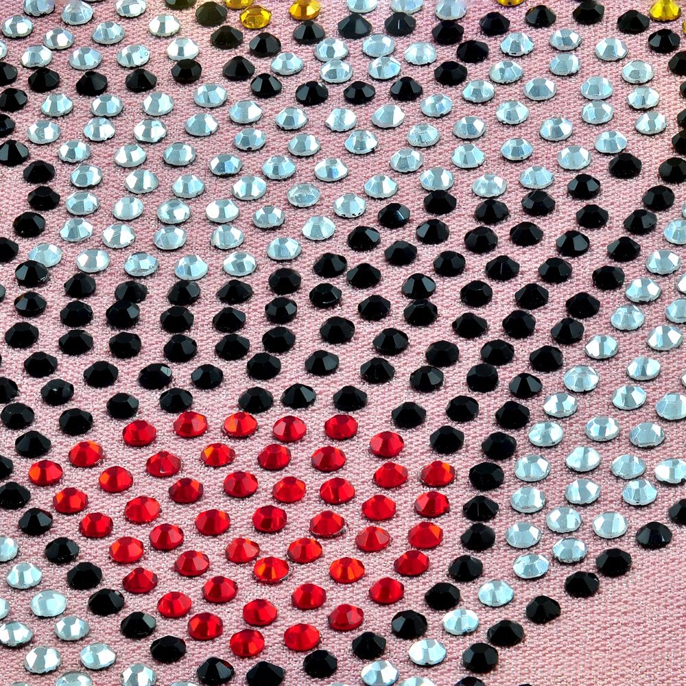 bling heat transfer rhinestone sheets mouse design iron on rhinestone transfer hotfix for garment
