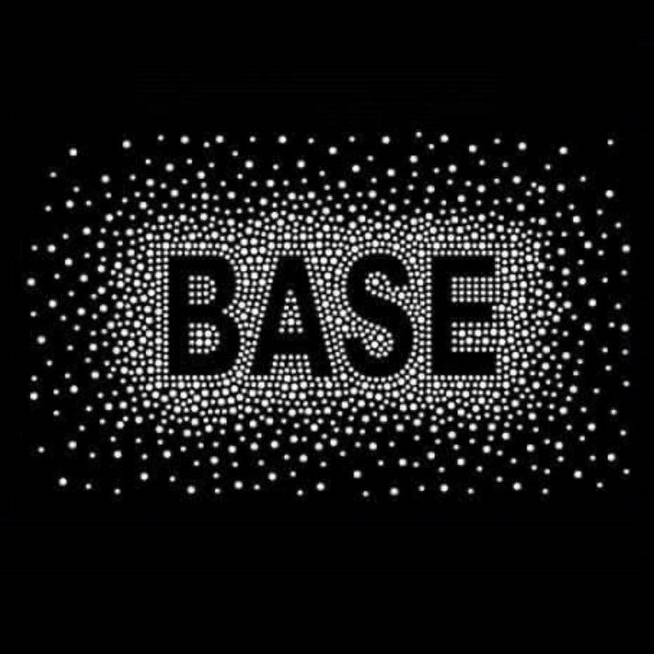 Cheer Base Cheer Hot Fix Bling Rhinestone Iron On Heat Transfer