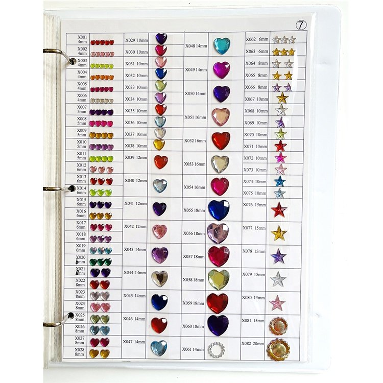 Flat-bottomed rhinestones in various shapes and sizes are used to make special-shaped diamond paintings