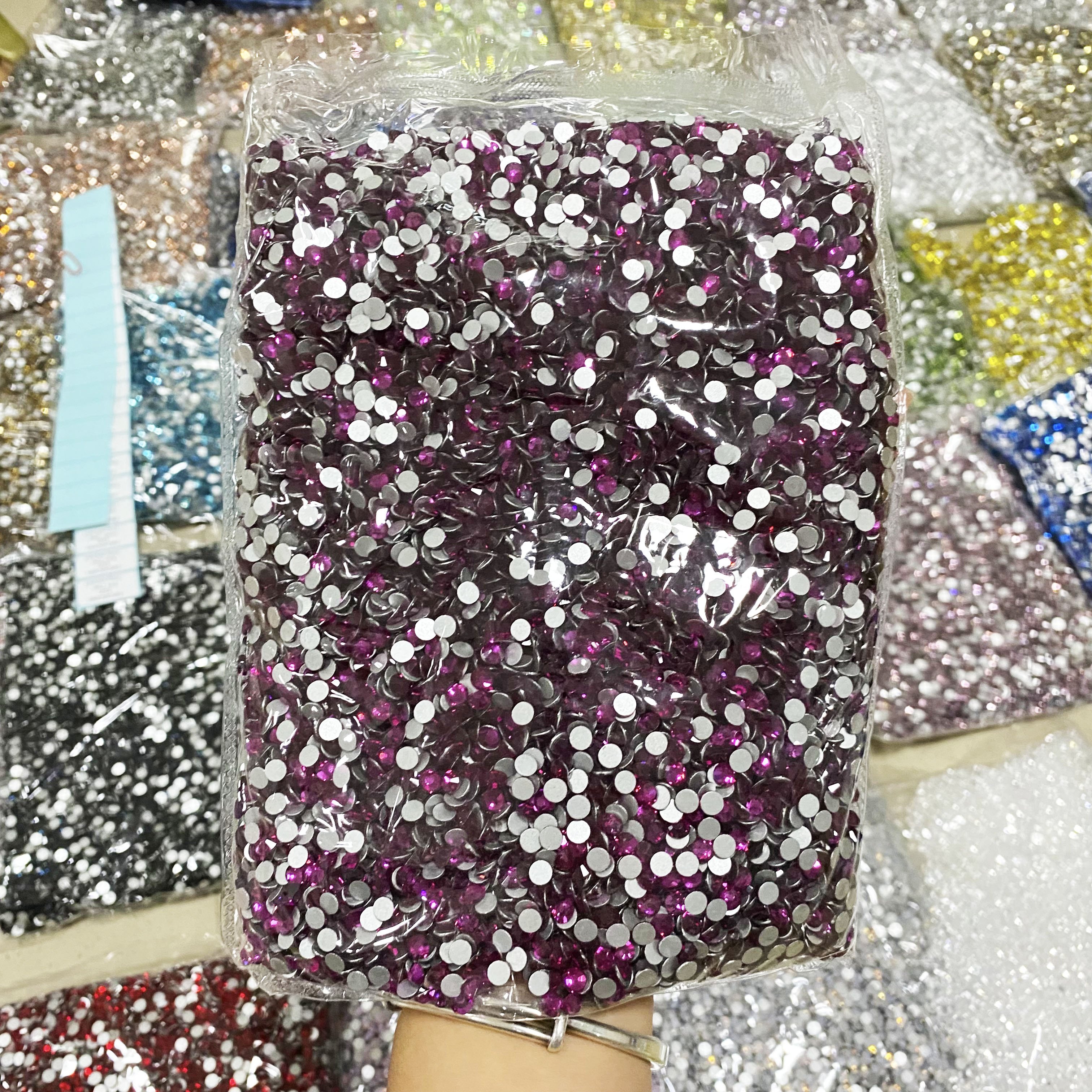 Whatstone SS3-SS50 100 Kinds Color Choose Non Hotfix Stone Light Siam Glass Rhinestones Embellishments