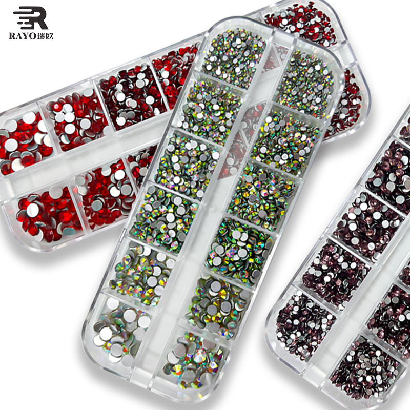 Extremely Shiny 2088 round Rhinestones 1440pcs Non-Hot Fix Loose SS10 SS16 SS20 Flatback Style for Garment Nail Art Decoration