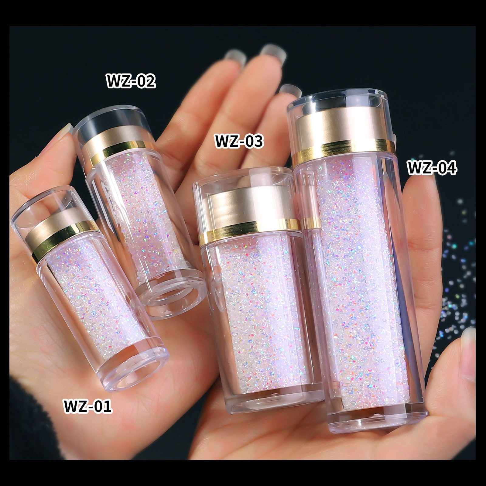 Luxury Ab Glitter Pixie Nail Crystal Micro Beads Wholesale 3d Rhinestone Decorations Pixie Ab Micro Beads Nail Art Rhinestones