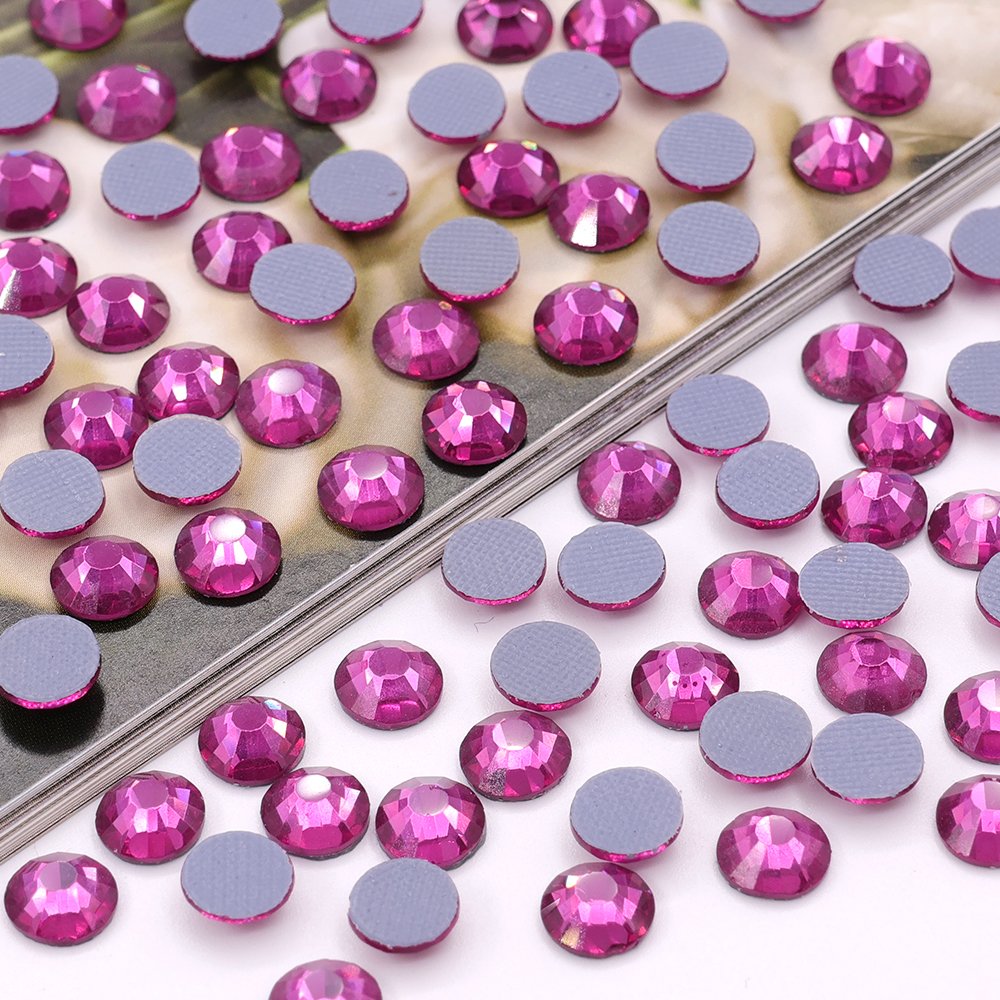 JC wholesale glass ab rhinestones hot-fix ss4 ss6 ss8 hot fix crystal rhinestones