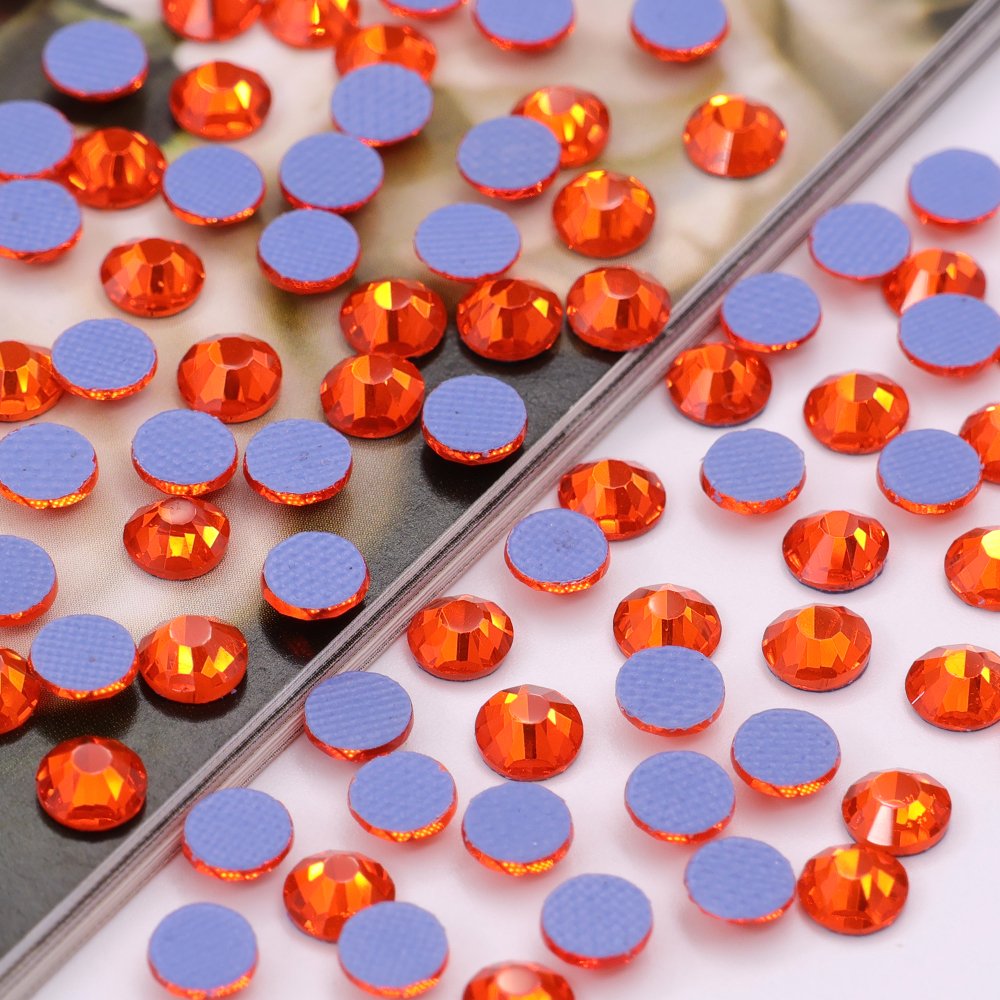JC wholesale glass ab rhinestones hot-fix ss4 ss6 ss8 hot fix crystal rhinestones