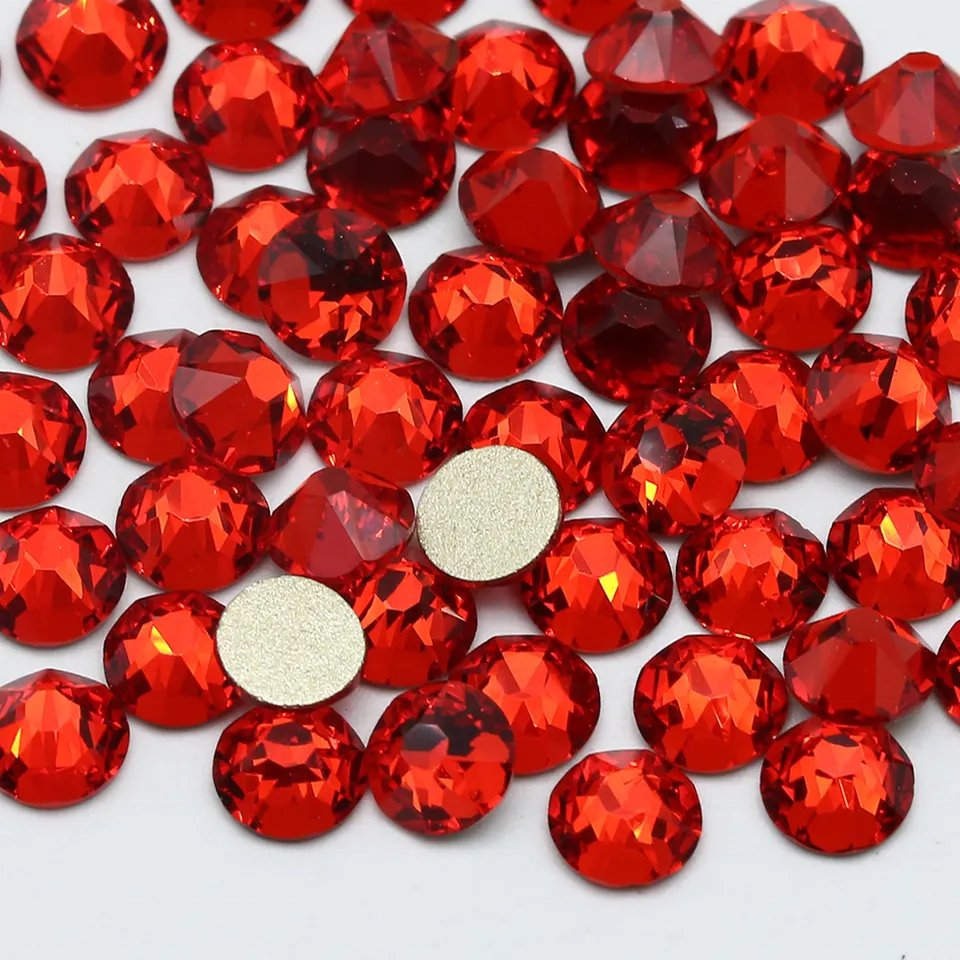 Top Quality 8 Big 8 Small 16 Cut Facets Non Hot Fix Rhinestones Glass Crystal Rhinestones 2088 For Garment