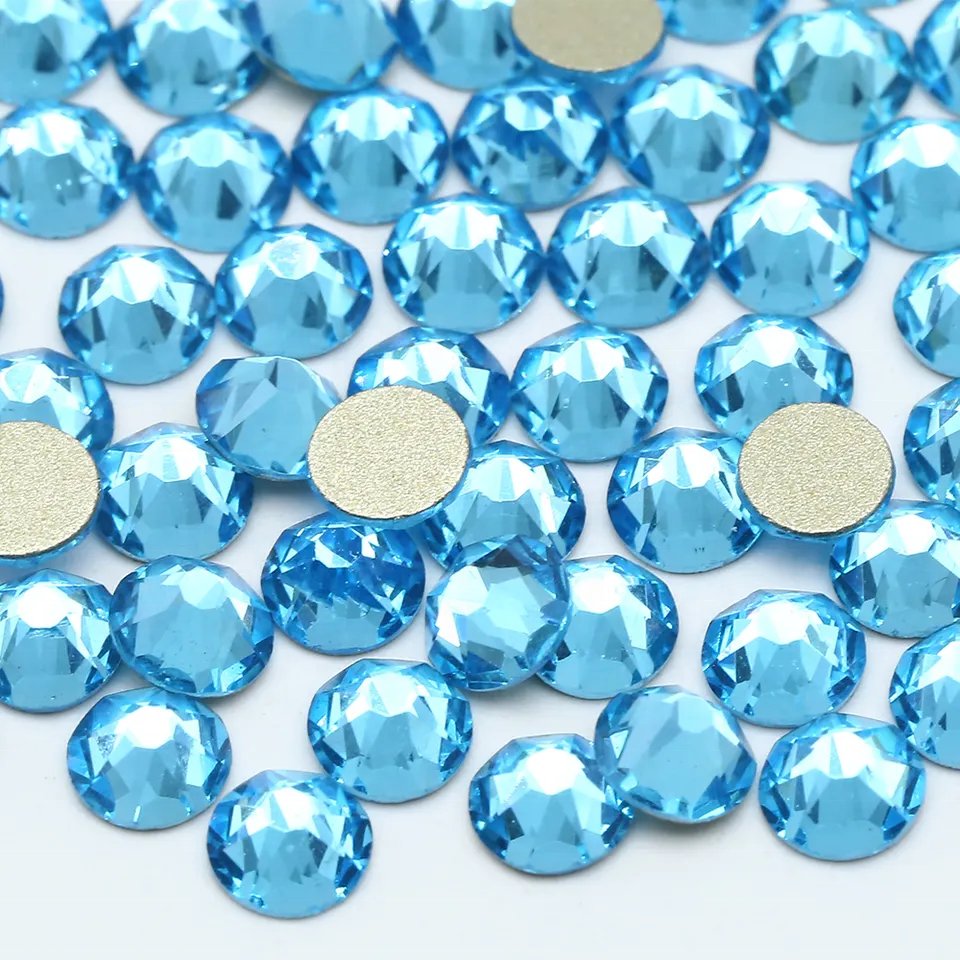 Top Quality 8 Big 8 Small 16 Cut Facets Non Hot Fix Rhinestones Glass Crystal Rhinestones 2088 For Garment