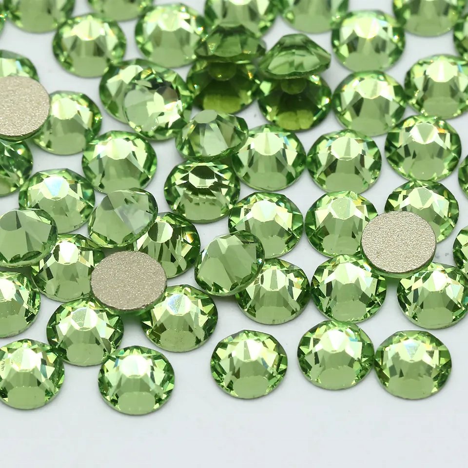 Top Quality 8 Big 8 Small 16 Cut Facets Non Hot Fix Rhinestones Glass Crystal Rhinestones 2088 For Garment