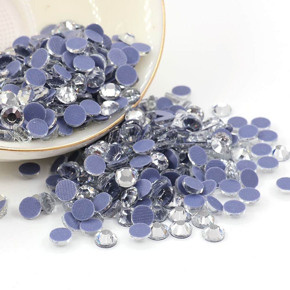 Hot sale shiny crystal AB ss20 flat back rhinestone high quality hot fix rhinestones bulk for decoration
