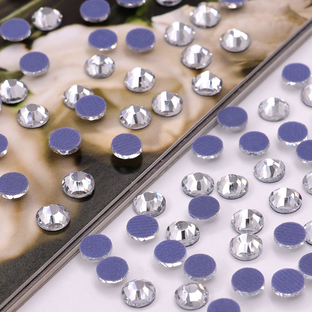 Hot sale shiny crystal AB ss20 flat back rhinestone high quality hot fix rhinestones bulk for decoration