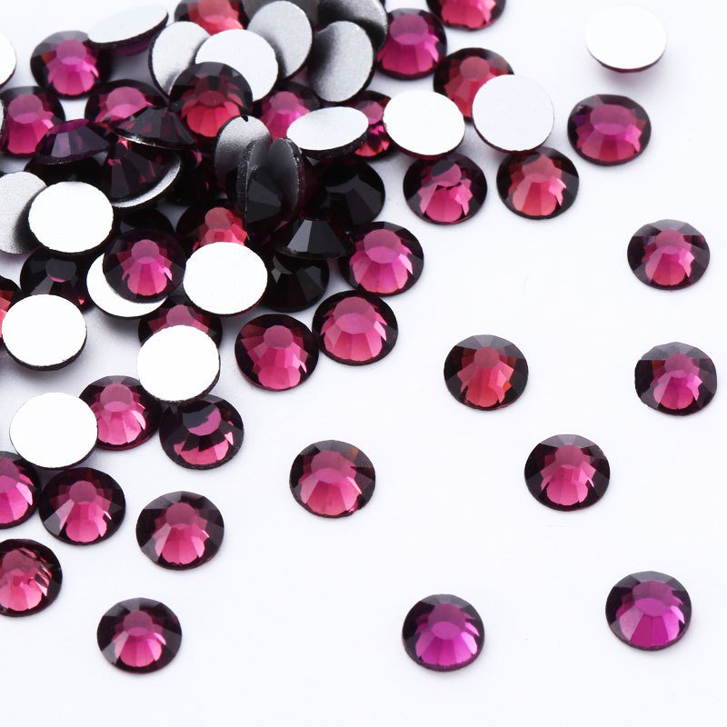 High quality SS3-SS50 non hot fix flatback glass rhinestone nail decoration crystal ab flat back rhinestones bulk