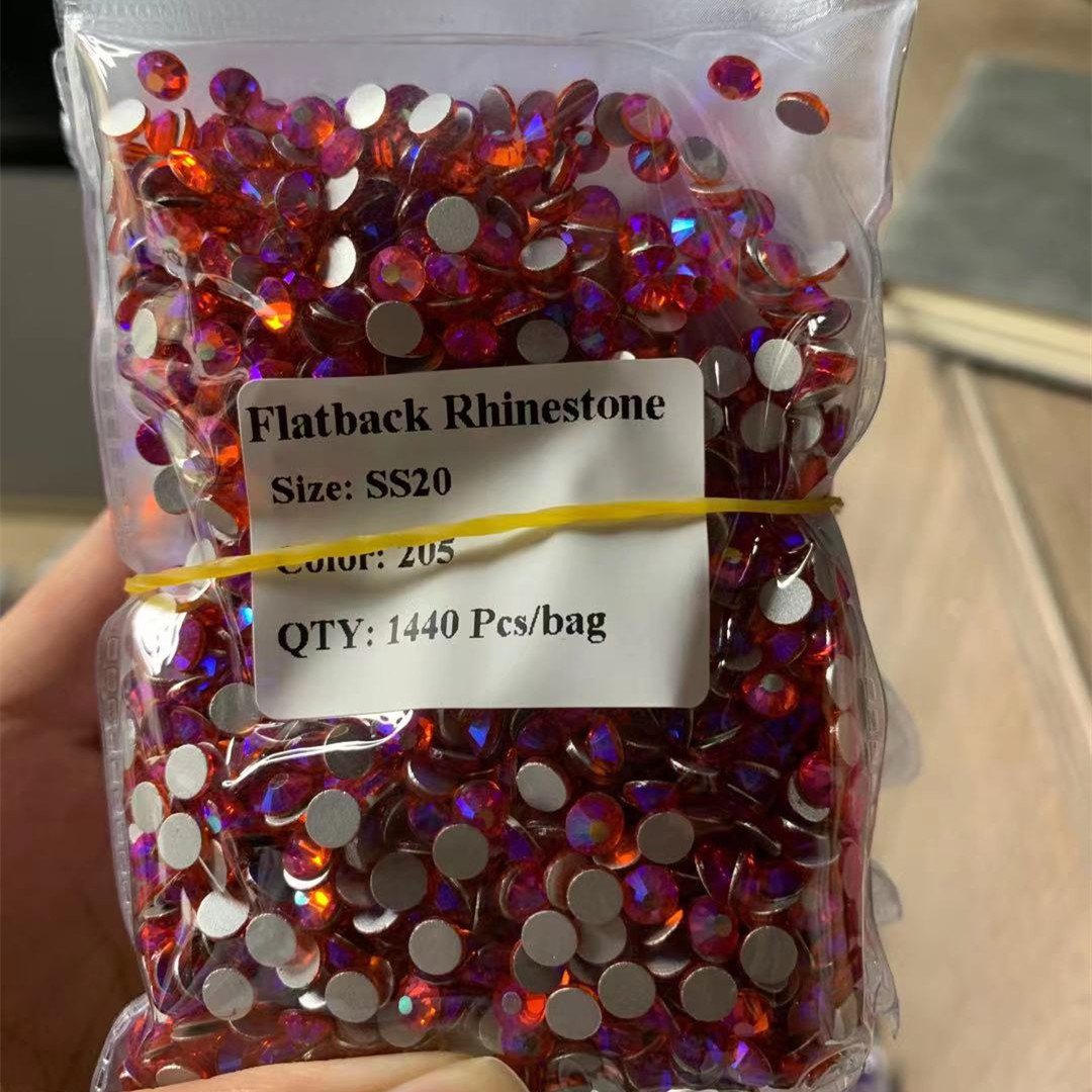 High quality SS3-SS50 non hot fix flatback glass rhinestone nail decoration crystal ab flat back rhinestones bulk