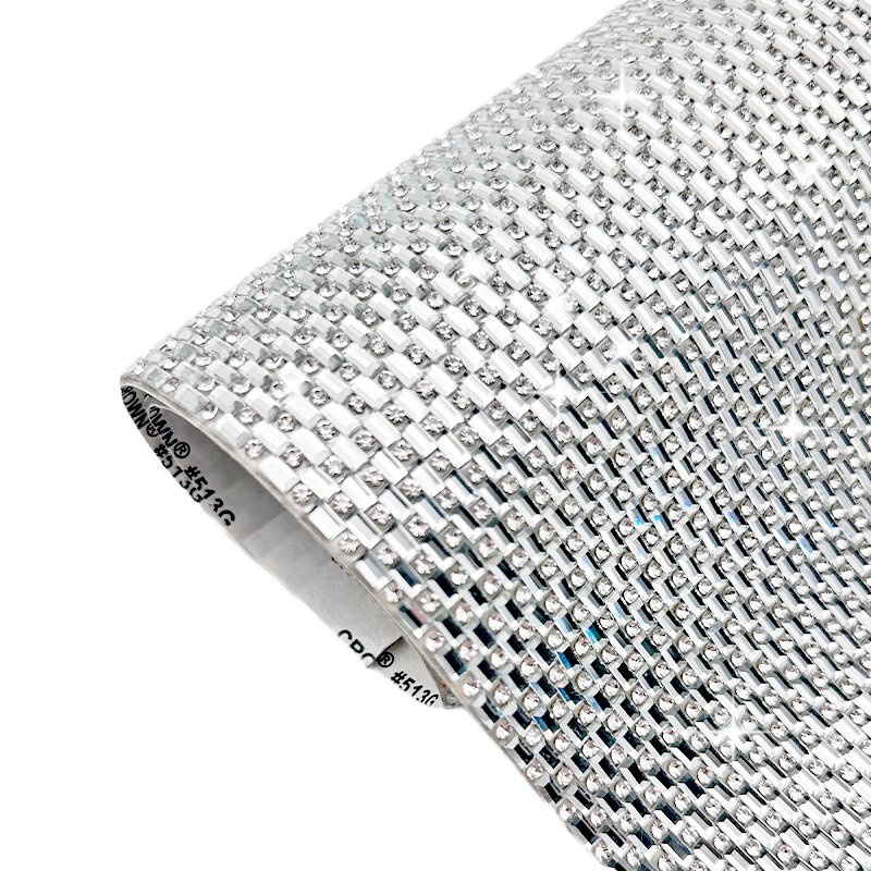 Factory direct sale crystal rhinestones hot fix trim applique rhinestone stickers custom