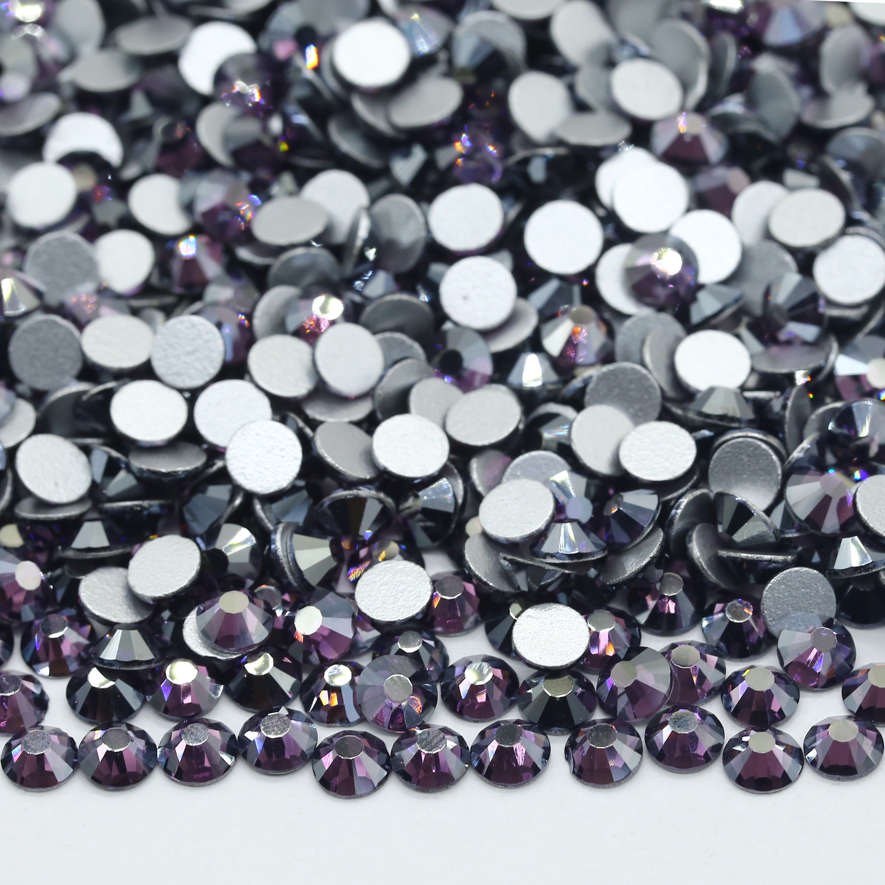 Factory New Color Luster Plated Color Non Hotfix Glass Rhinestone 1440pcs flatback Rhinestone For Nial Clothe Gym Clothes