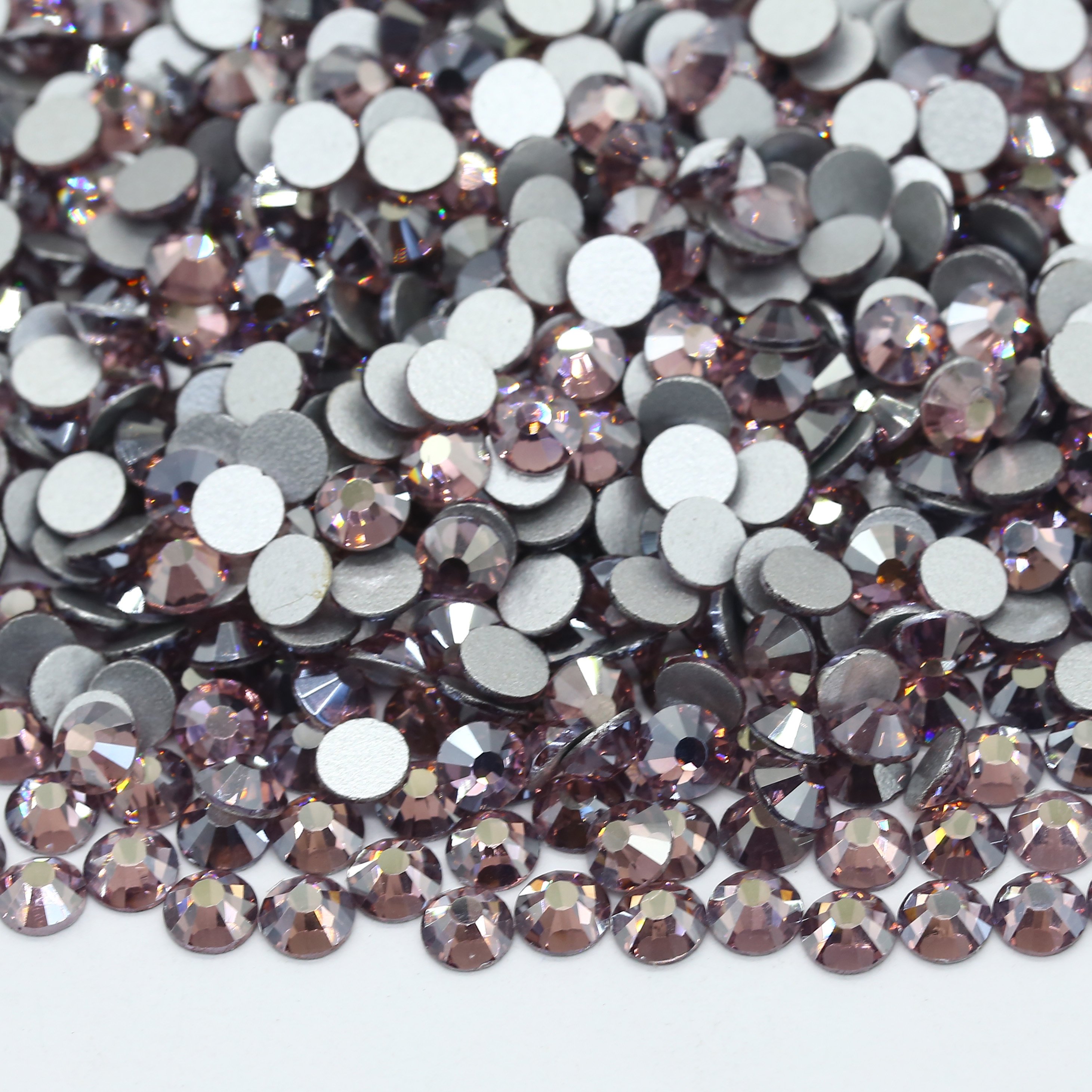 Factory New Color Luster Plated Color Non Hotfix Glass Rhinestone 1440pcs flatback Rhinestone For Nial Clothe Gym Clothes