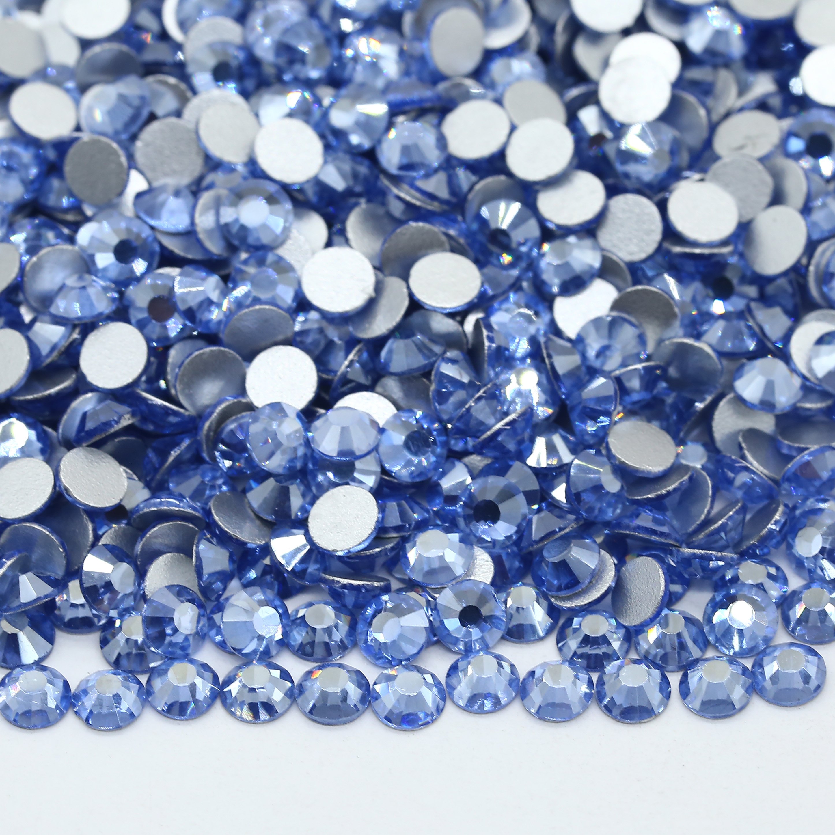Factory New Color Luster Plated Color Non Hotfix Glass Rhinestone 1440pcs flatback Rhinestone For Nial Clothe Gym Clothes