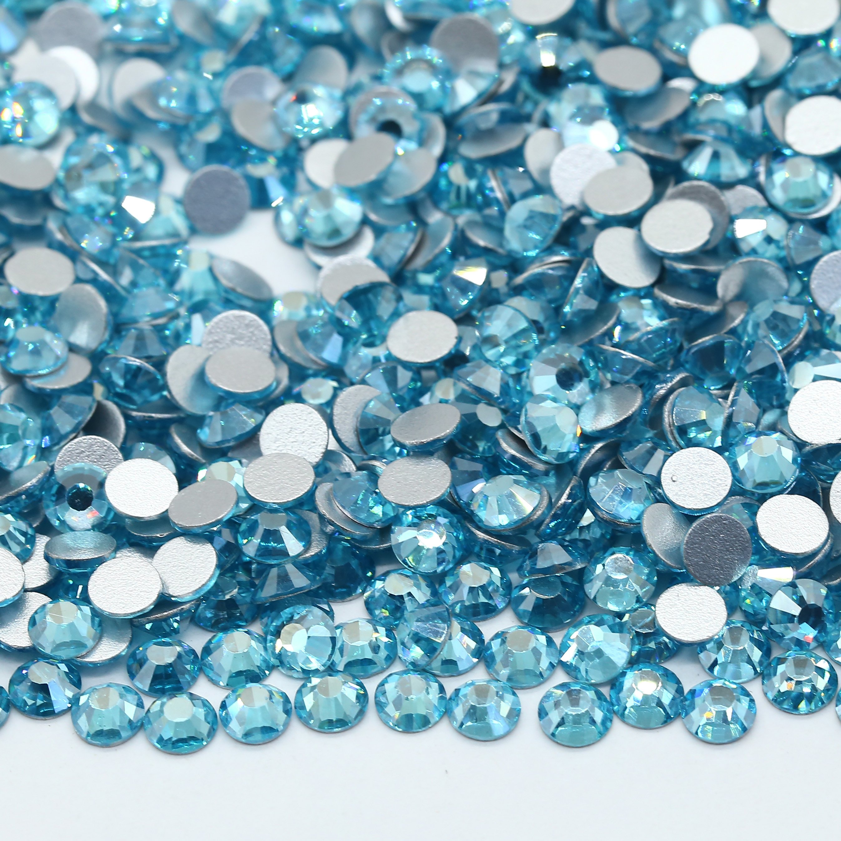 Factory New Color Luster Plated Color Non Hotfix Glass Rhinestone 1440pcs flatback Rhinestone For Nial Clothe Gym Clothes