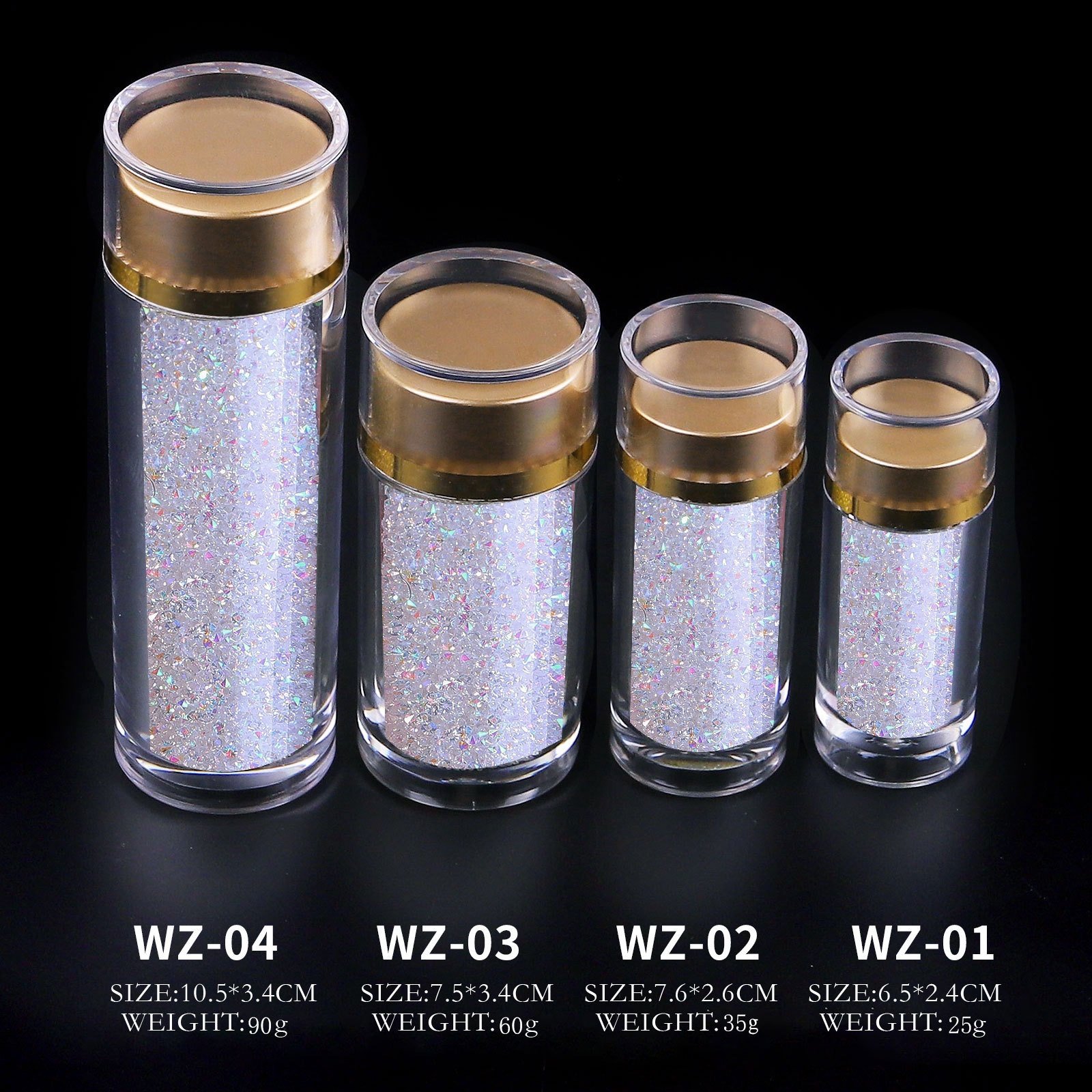 High Quality Glitter Pixie Nail Rhinestone Micro Beads AB Nail Stones Rhinestones Pixie Nail With High-end Box Packing