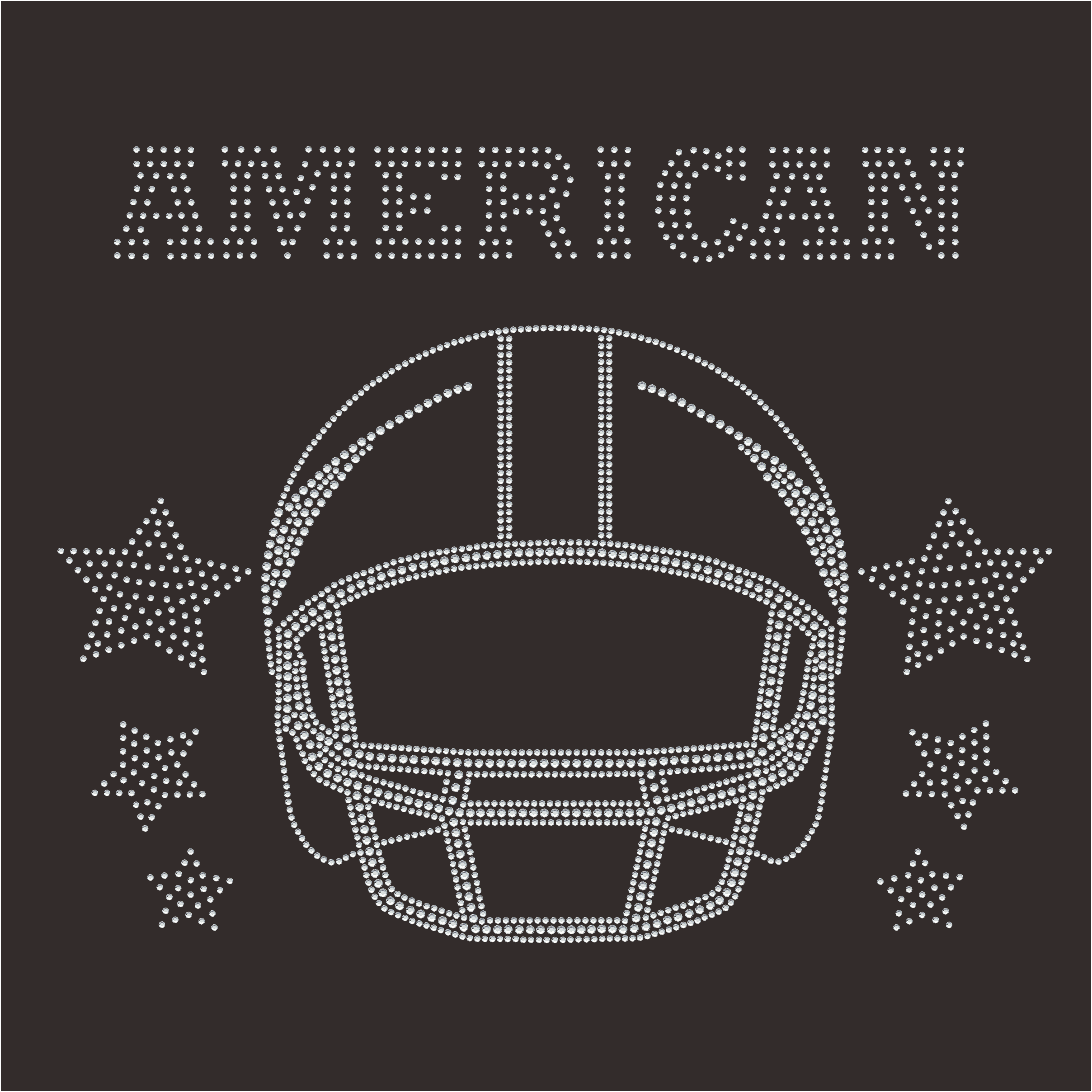 Custom Rhinestone Logo Iron on Hotfix Heat Transfer Printing Label Sticker for T-shirts NFL American Football DIY Sports SF KC