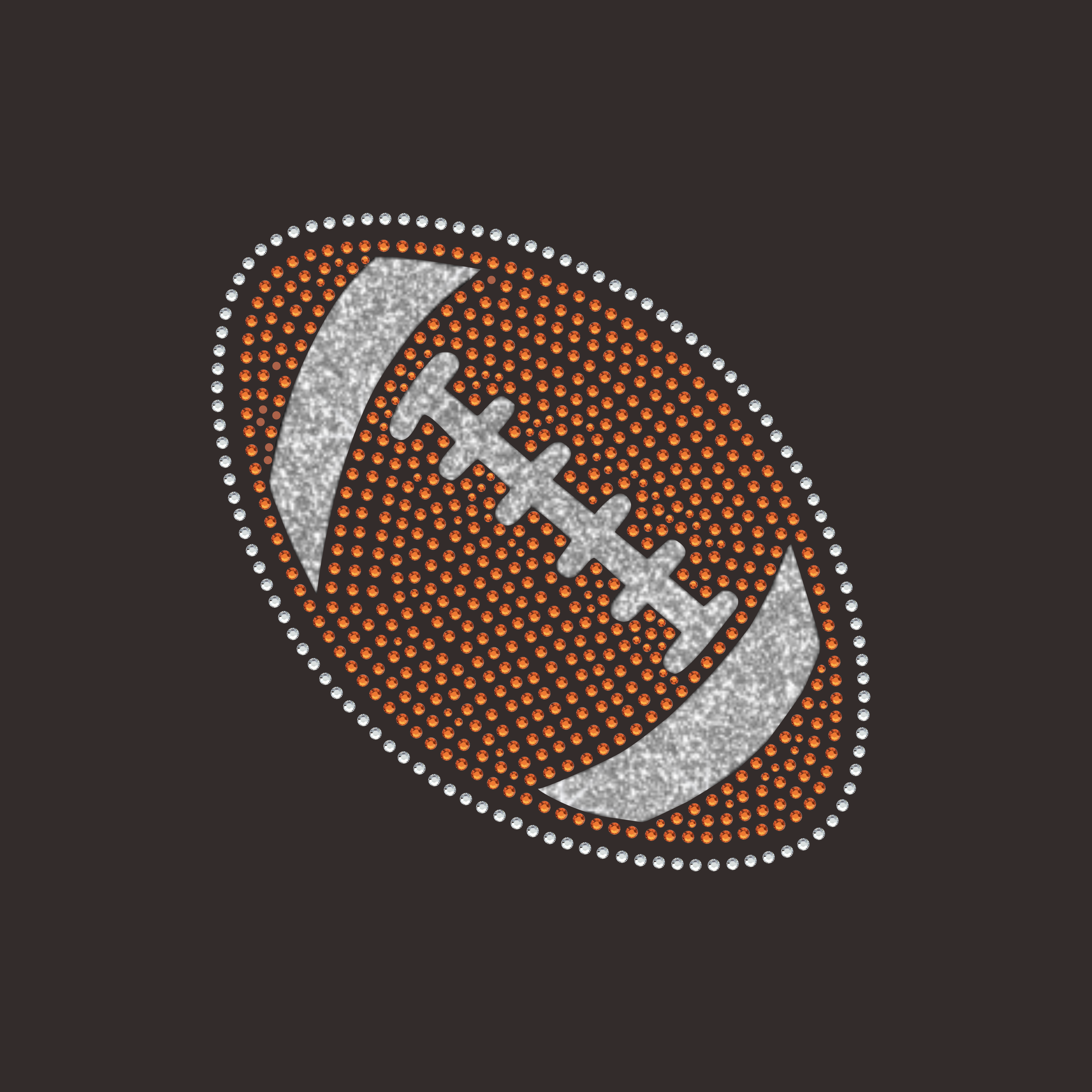 Custom Rhinestone Logo Iron on Hotfix Heat Transfer Printing Label Sticker for T-shirts NFL American Football DIY Sports SF KC