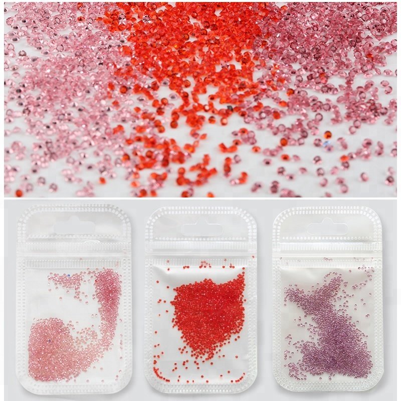 Wholesale Nail Rhinestones Pixie 3D Multi Colors Nail Art Micro Sticker Zircon Rhinestone for Crowns Decoration