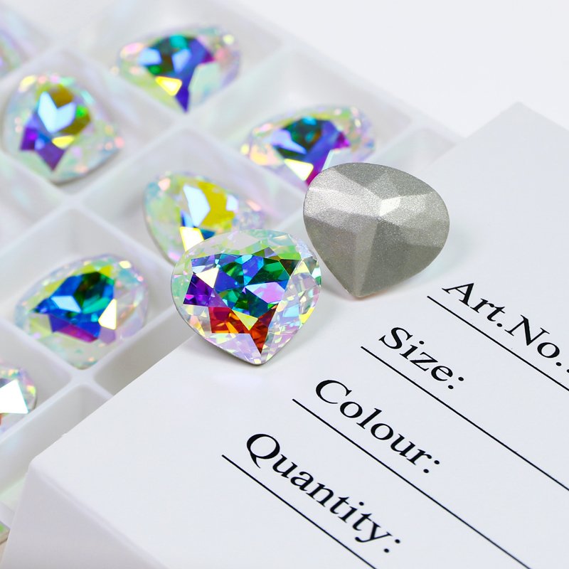 Crystal Rhinestones Heart Fancy Stone K9 crystal wholesale High Quality loose crystal beads For jewelry garment accessories