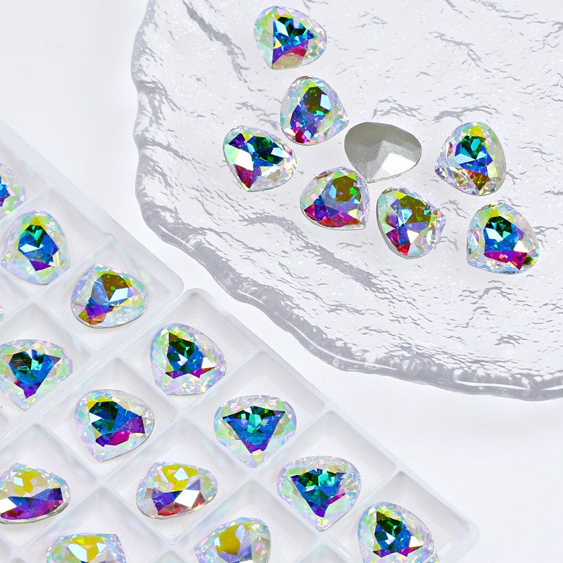 Crystal Rhinestones Heart Fancy Stone K9 crystal wholesale High Quality loose crystal beads For jewelry garment accessories