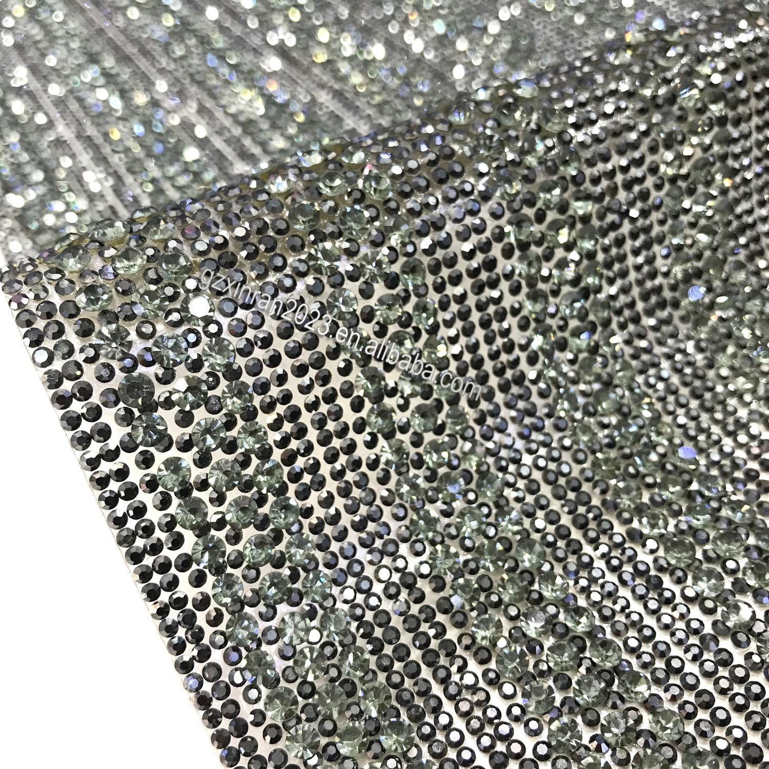 ST010 wholesale iron on rhinestone transfer sheets hot fix rhinestone sheet for shoe clothing