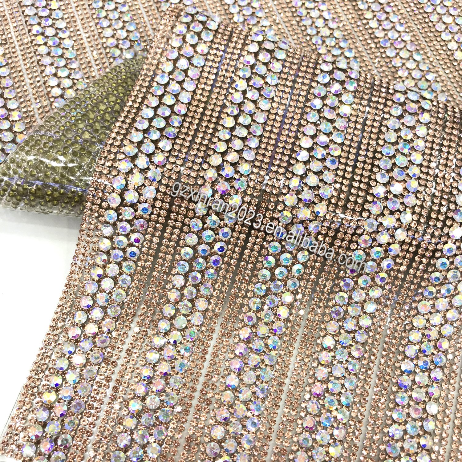 ST010 wholesale iron on rhinestone transfer sheets hot fix rhinestone sheet for shoe clothing