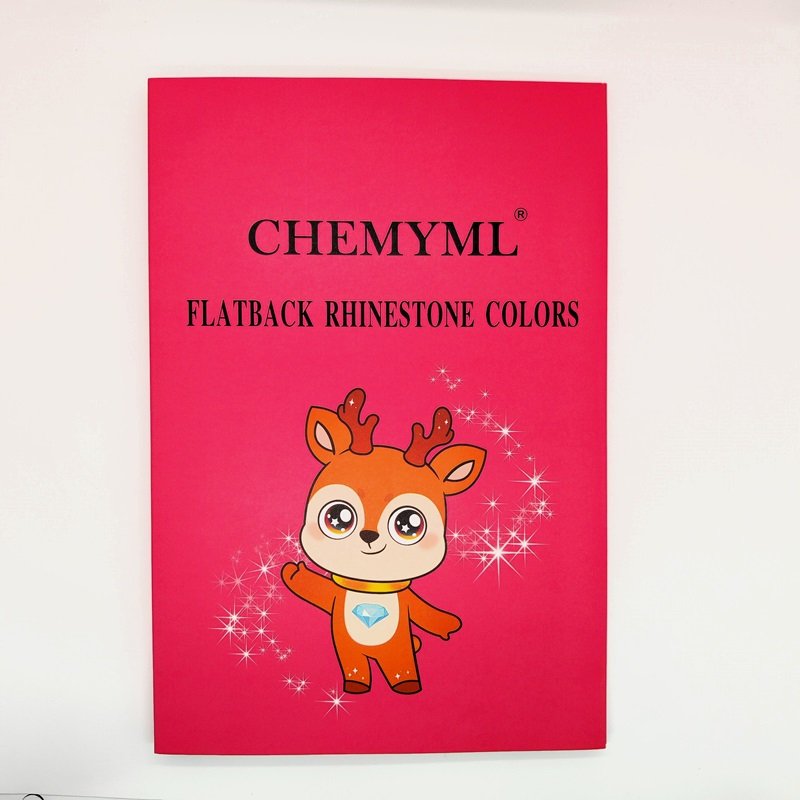 CHEMYML Brand Glass Rhinestones Flat back glue on Rhinestone Color card for DIY crystal craft Decoration