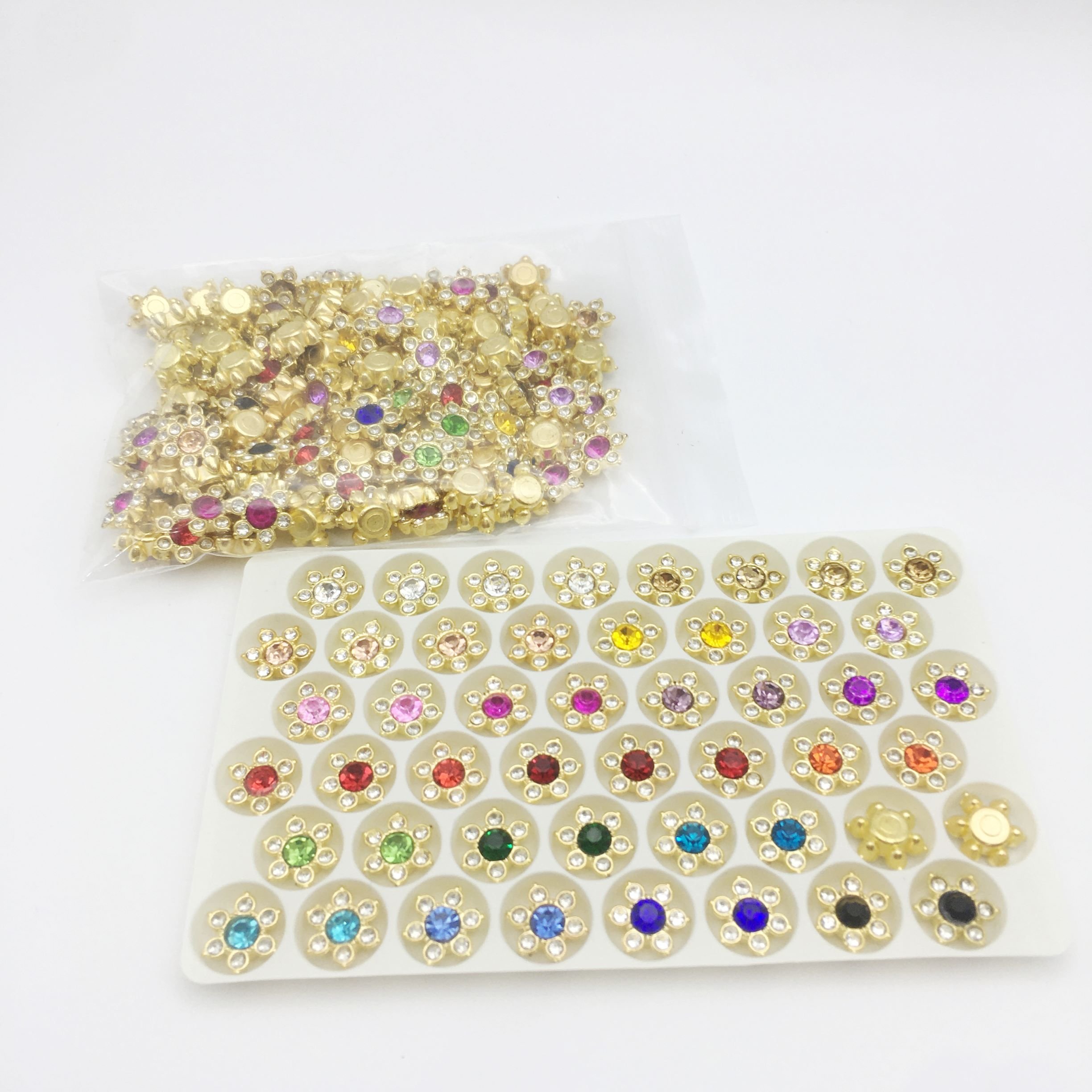 SINRONG Star shaped color mixing machine/adhesive DIY hair clip hoodie women's accessories flat back crystal rhinestones