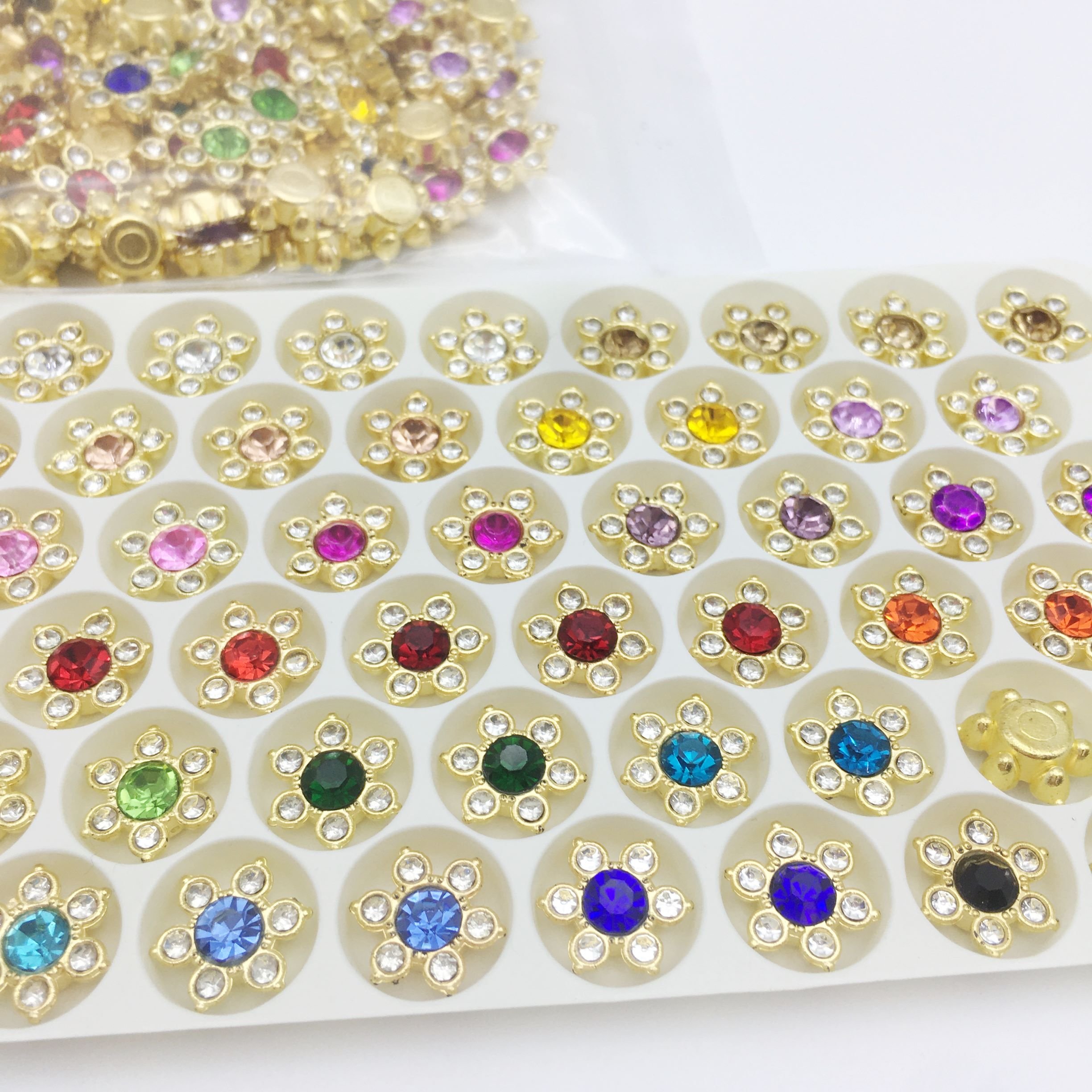 SINRONG Star shaped color mixing machine/adhesive DIY hair clip hoodie women's accessories flat back crystal rhinestones
