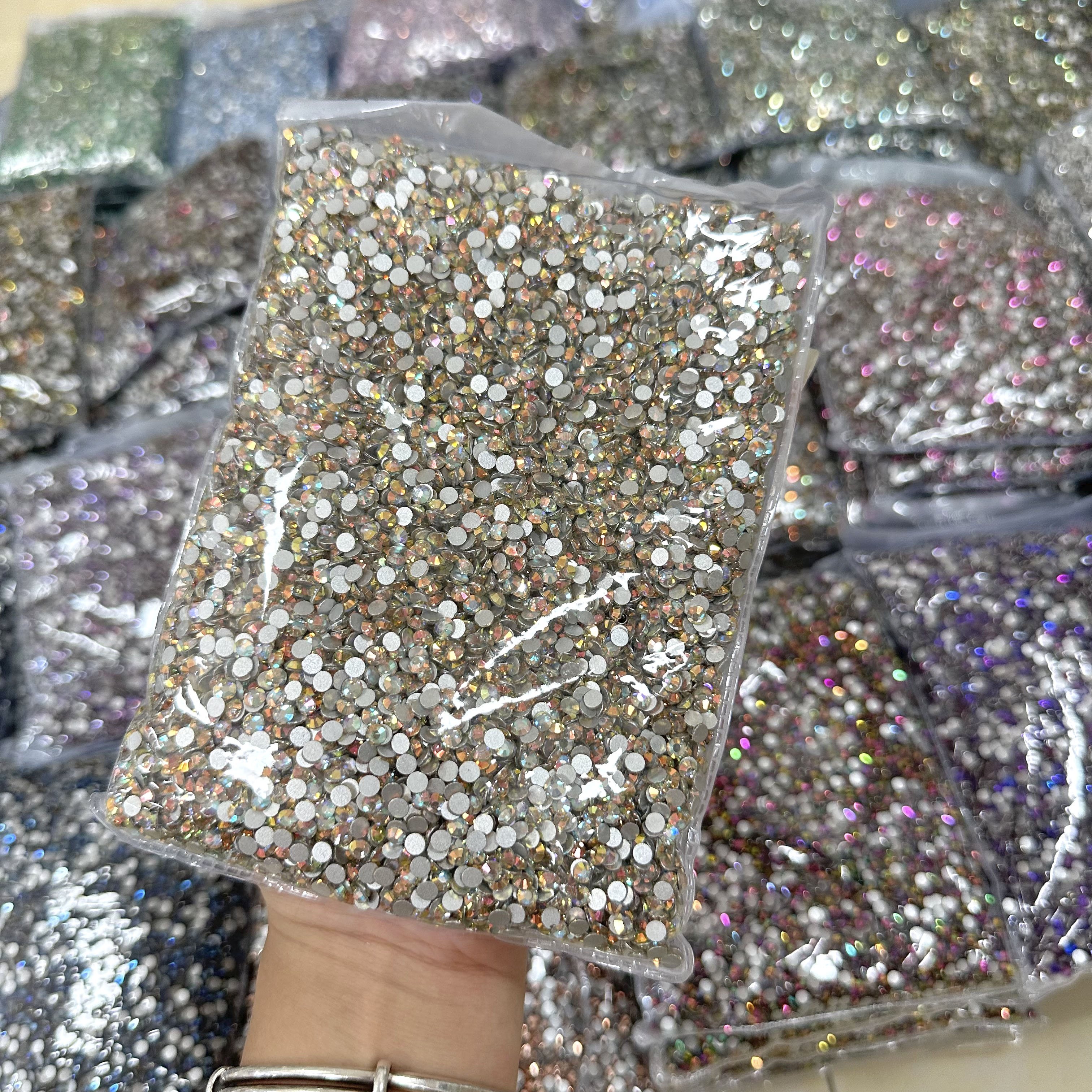 Whatstone Wholesale SS3-SS50 Strass Stone Flatback Glass Rhinestone Gems