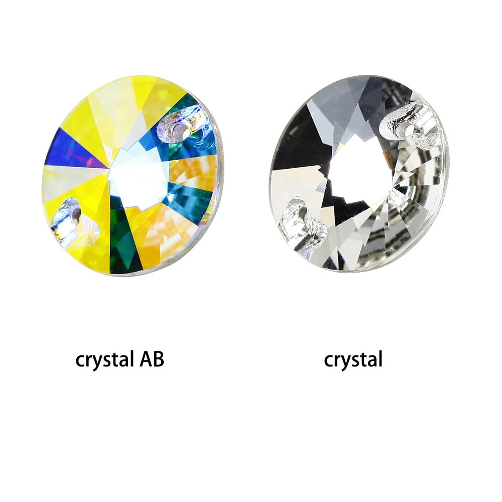 Dongzhou rivoli sew-on crystal flatback rhinestones wholesale high quality lead-free crystal stone for garment shoes decoration