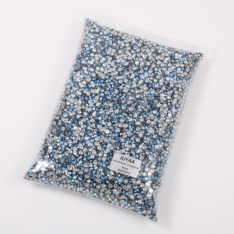 New 3mm 4mm 5mm Flatback Nail Crystal Stones Metallic Crystal Strass Round Resin Rhinestone For Craft
