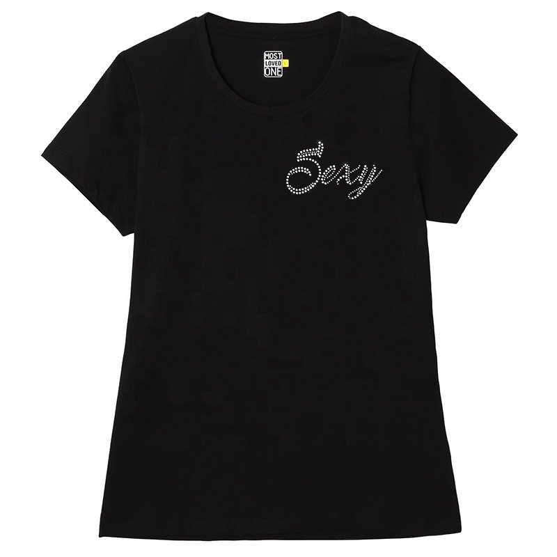 Custom Rhinestone Heat Transfer Letter Sexy Iron-on Rhinestone Transfer for T-Shirts