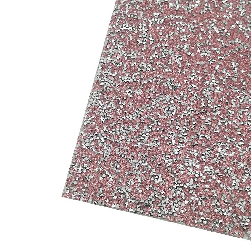 Bling Adhesive Rhinestone Mesh Hot Fix Crystal Rhinestone Wedding Gown Sheet Applique Sticker Sheet