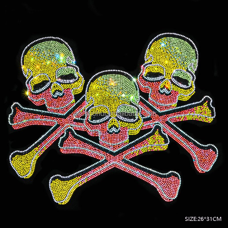 Factory Price Rhinestone Iron On Transfer Motif Hot Fix Rhinestone Heat Transfers Custom Designs For T shirt