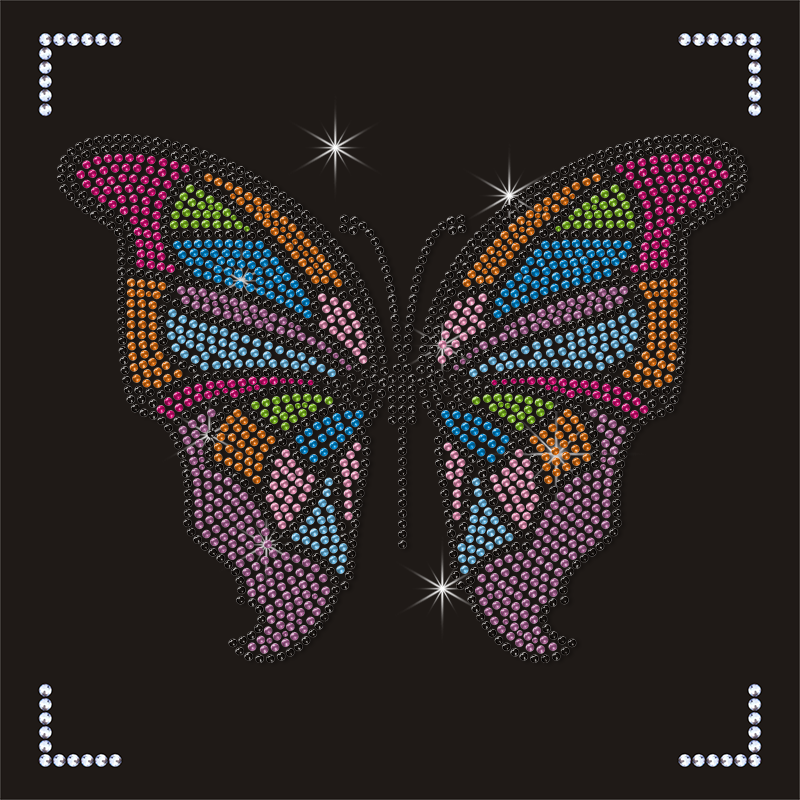 High Quality Custom 3D Rhinestone Transfer Christmas Cheer Bow Patch for Fabric Leather OEM Model