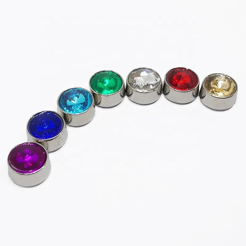 ZD006 High Quality Acrylic Diamond Crystal Rhinestone Stud Rivet For Cloth Bag Shoes