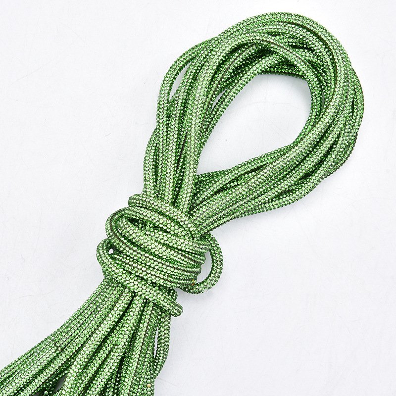 Crystal Sparkling Diamond Braided Rope Rhinestone Diamond Strips Shoes Clothing Bags Decorative Diamond Strips