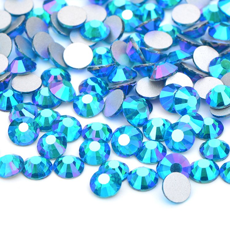 Non Hotfix Rhinestone For Nail Flat Back Hot Fix Rhinestones 16 Facet Flatback Glass Non Hotfix Rhinestone
