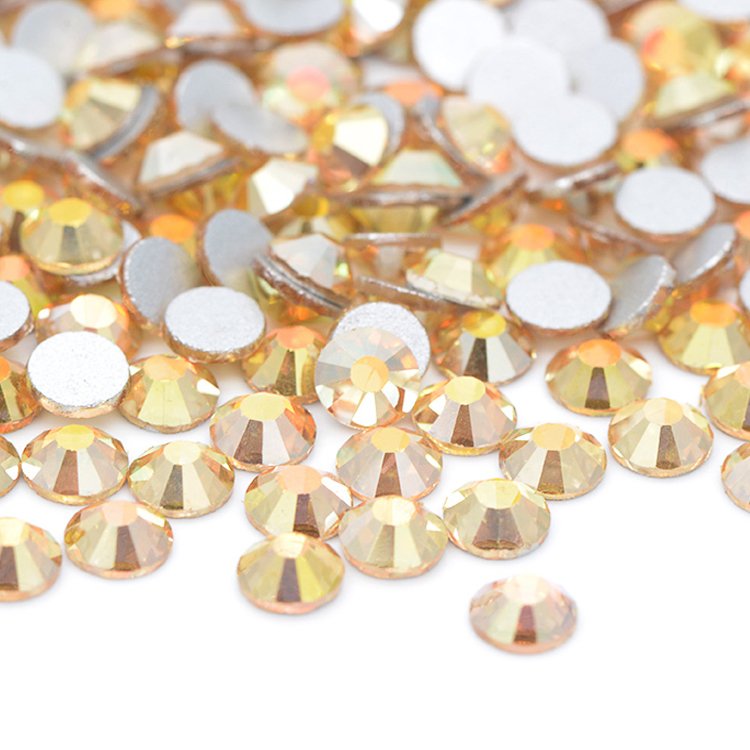 Non Hotfix Rhinestone For Nail Flat Back Hot Fix Rhinestones 16 Facet Flatback Glass Non Hotfix Rhinestone
