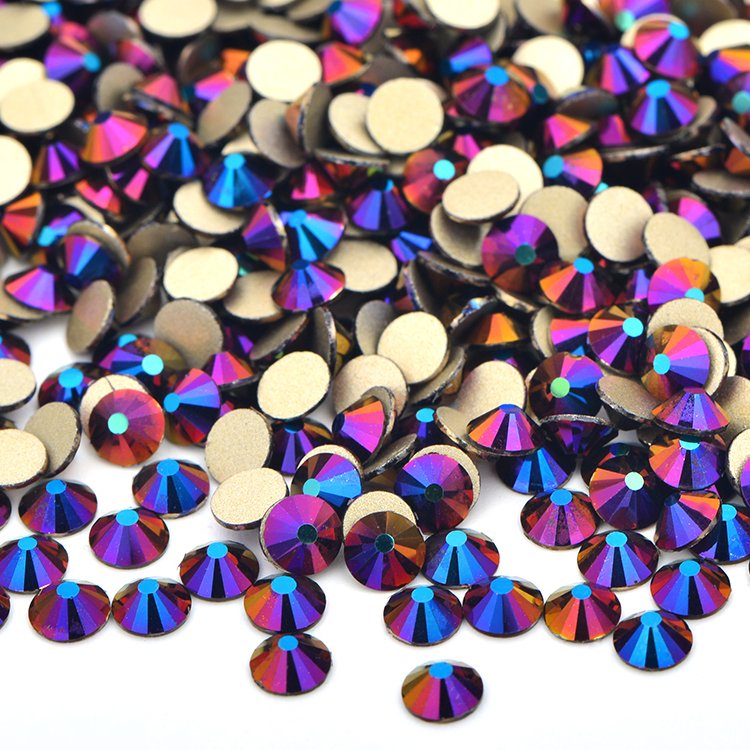 Non Hotfix Rhinestone For Nail Flat Back Hot Fix Rhinestones 16 Facet Flatback Glass Non Hotfix Rhinestone