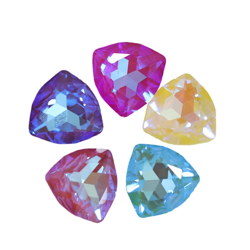 SZ Trillant Fancy Stone K9 Crystal Diamond Gems Stone Point Back Glass Rhinestones For Nail Art Clothing Accessories